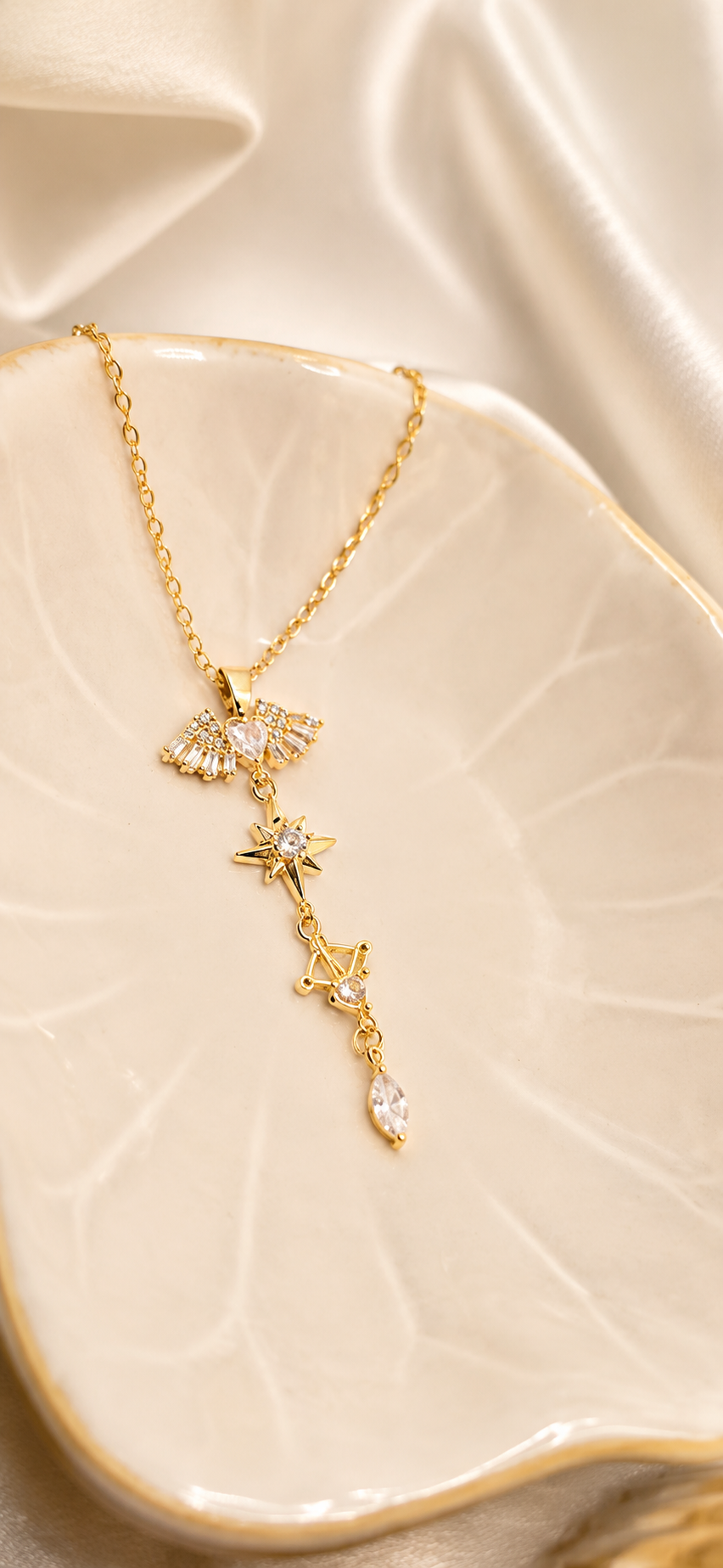 Angelic Savior Drop Necklace