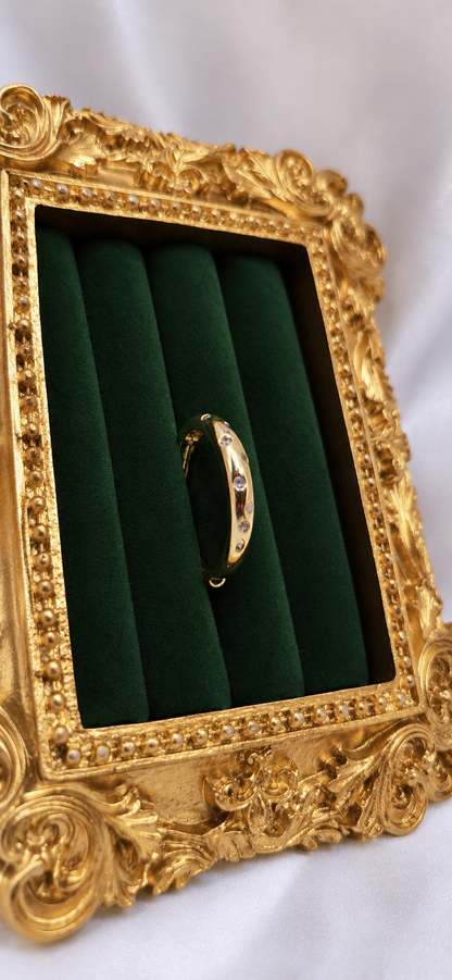 Stone Band Pinky Ring