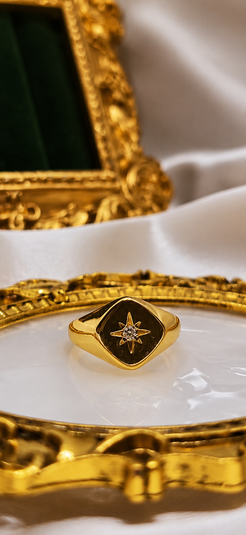 Diamond Pinky Ring