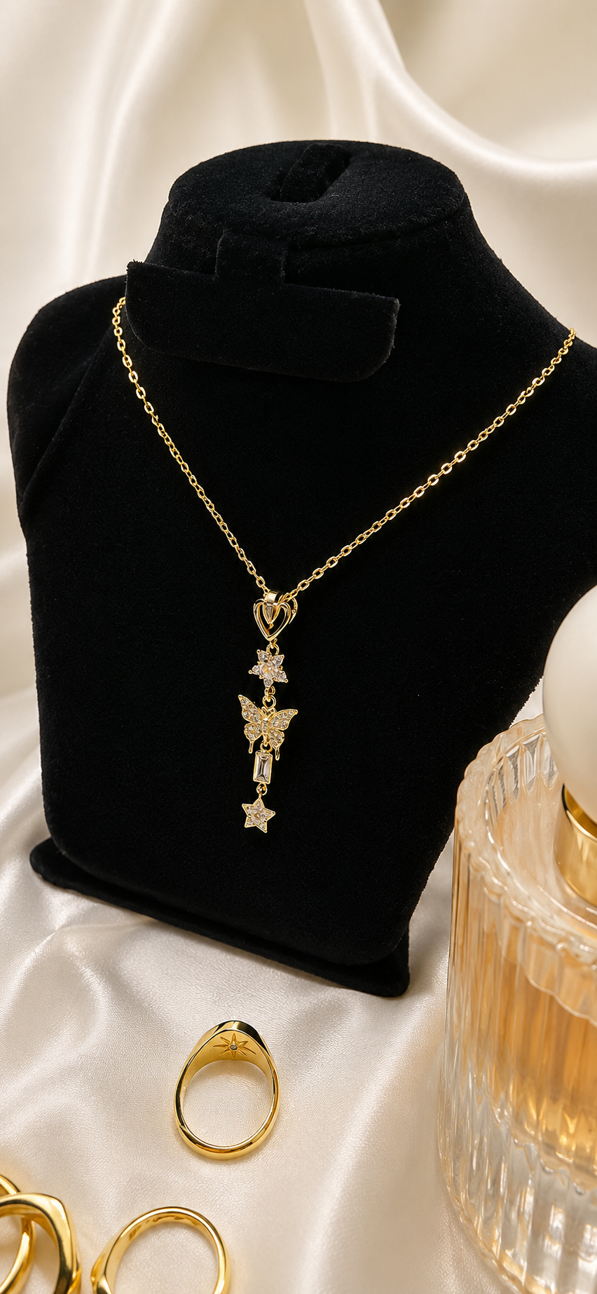 Butterfly Drop Necklace