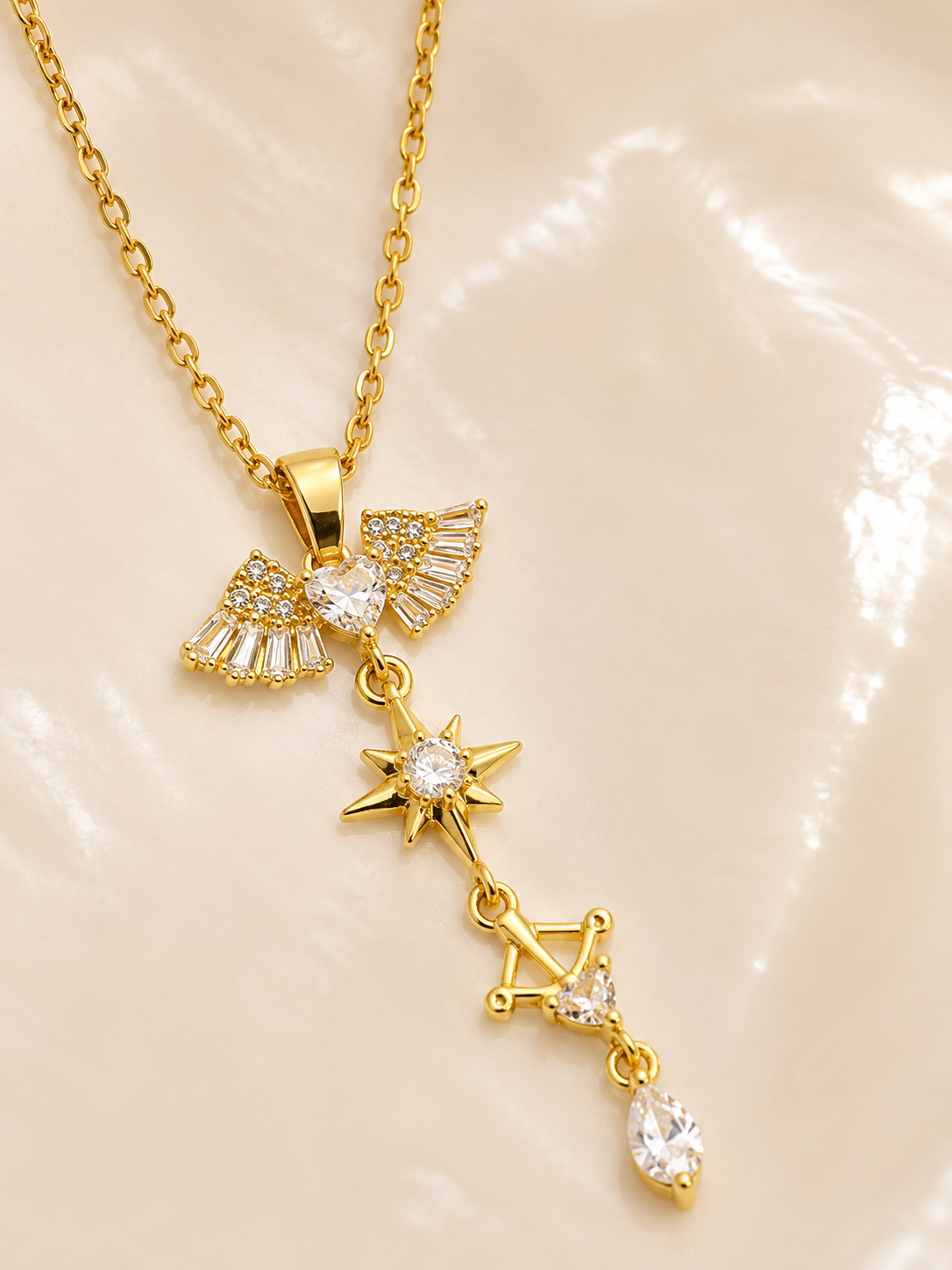 Angelic Savior Drop Necklace