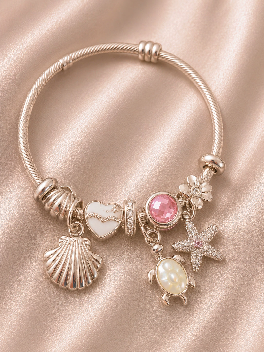 White Turtle Shell Bracelet