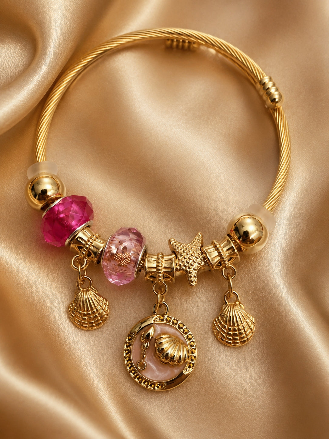 Pink Clams Bracelet