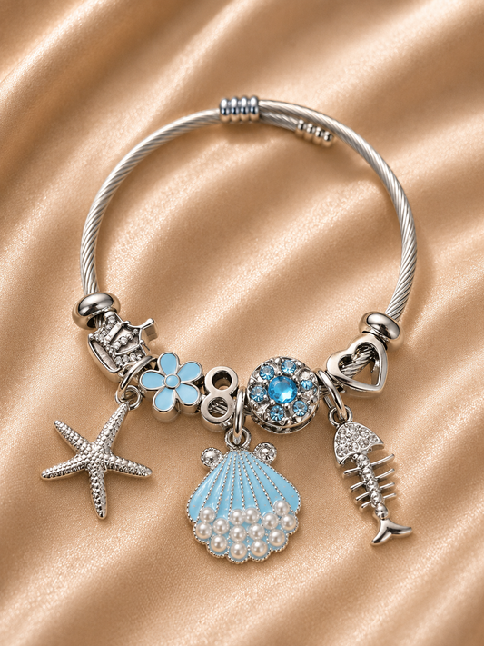 Blue Pearl Bracelet