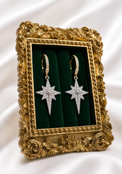 Northern Star Round Earrings