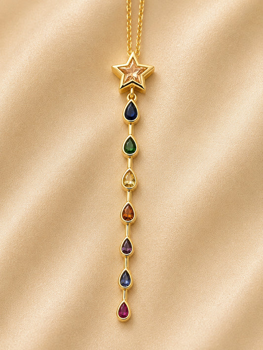 Star Pop Rocks Drop Necklace