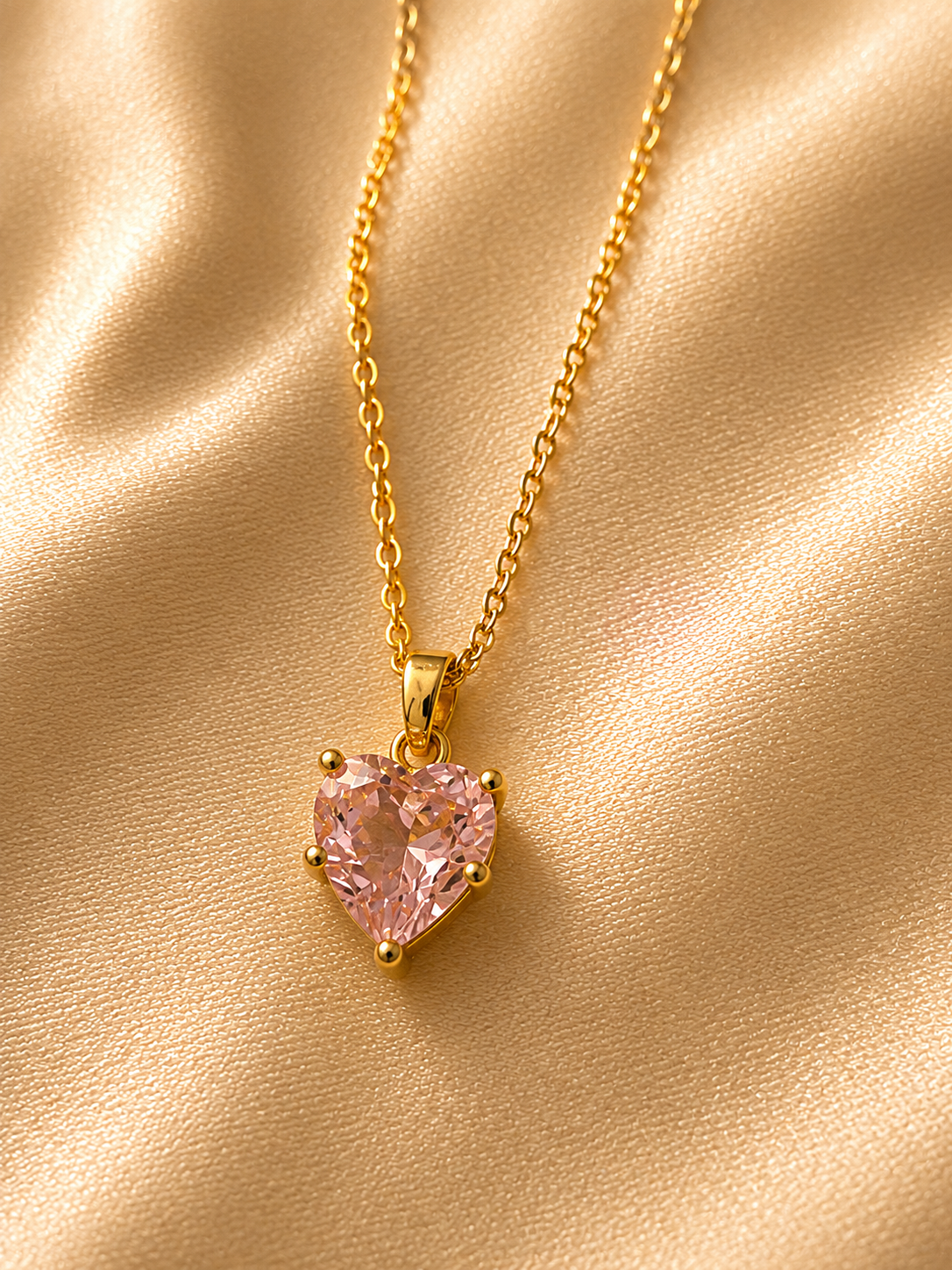 Pink Heart Necklace