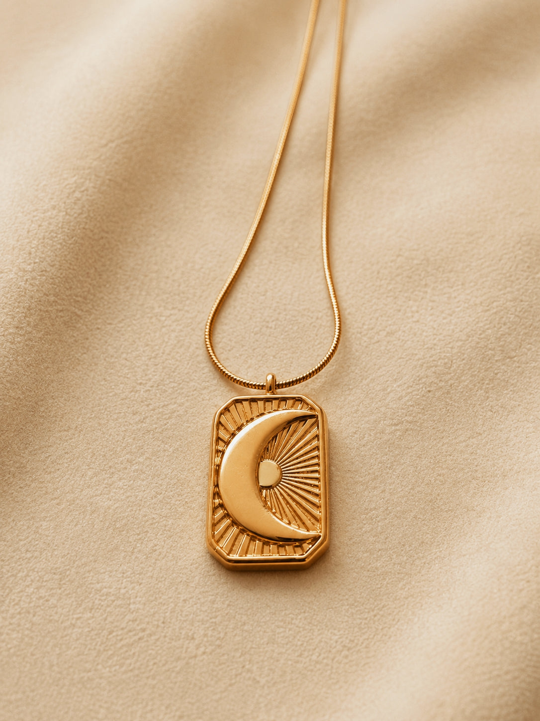 Moon Stamp Necklace