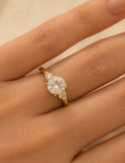 Diamond Basic Adjustable Ring