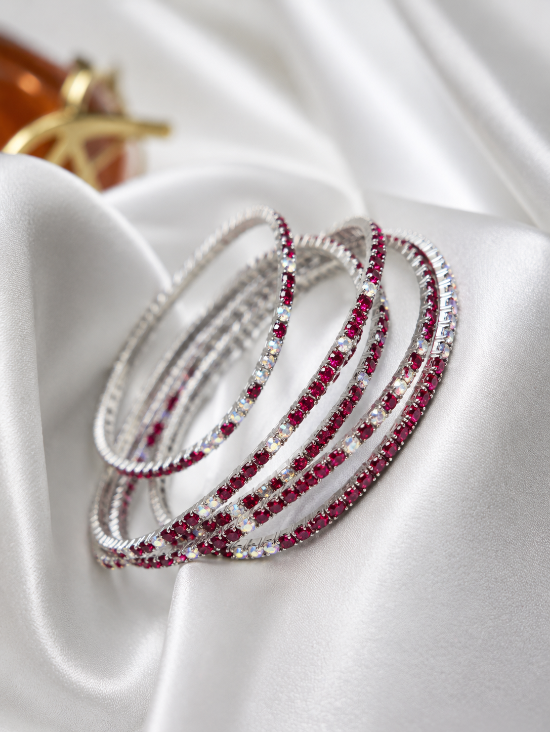 The Red Rhinestone Bracelet