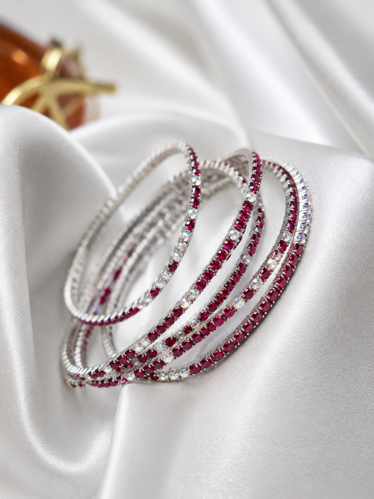 The Red Rhinestone Bracelet